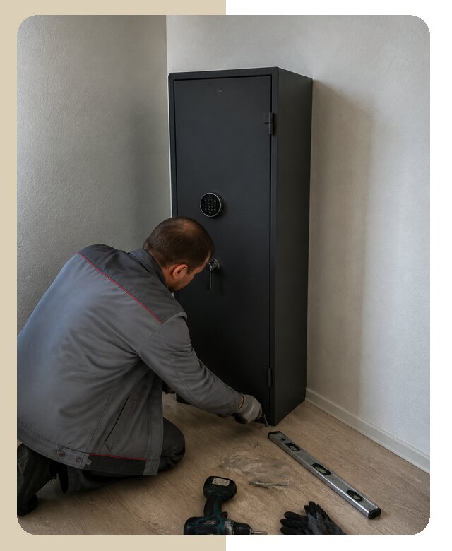 Профессиональная установка оружейного сейфа под ключ в Кстове