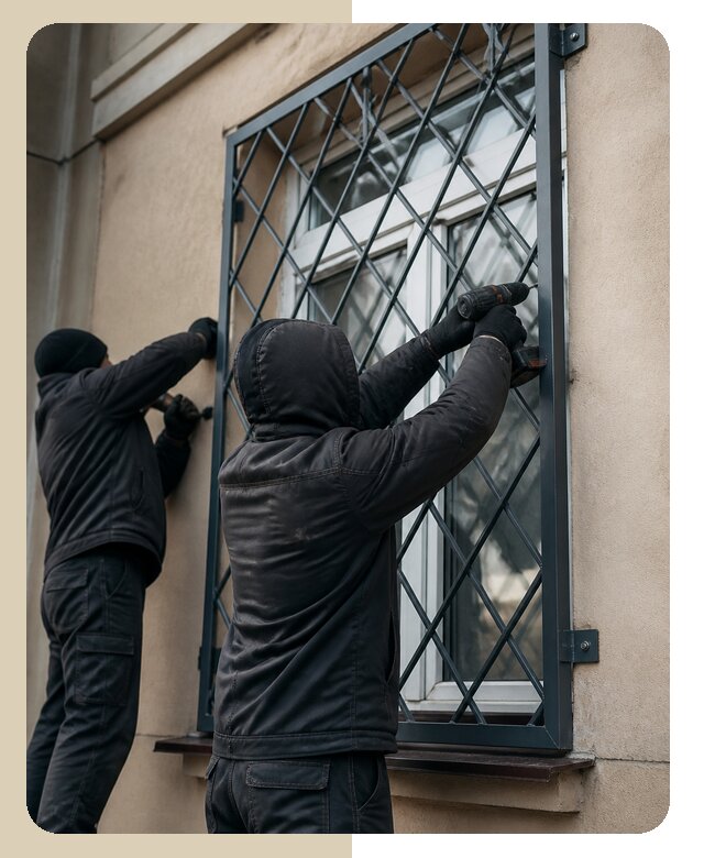 Установка антивандальных решеток на окна в Кстове